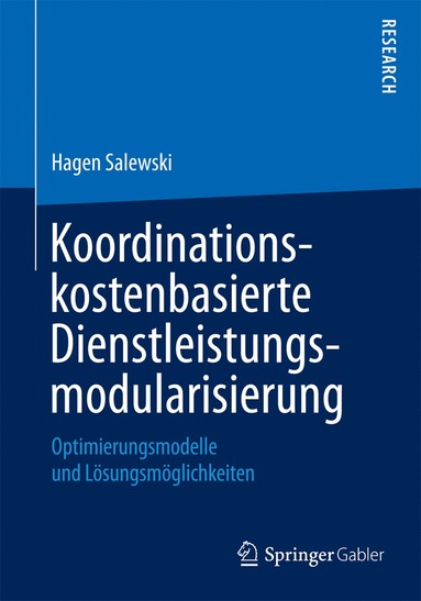 bokomslag Koordinationskostenbasierte Dienstleistungsmodularisierung