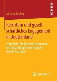 bokomslag Reichtum und gesellschaftliches Engagement in Deutschland