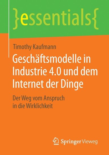 bokomslag Geschftsmodelle in Industrie 4.0 und dem Internet der Dinge