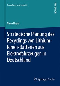 bokomslag Strategische Planung des Recyclings von Lithium-Ionen-Batterien aus Elektrofahrzeugen in Deutschland