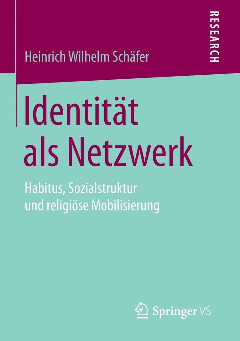 Heinrich Wilhelm Schäfer, Heinrich Wilhelm Schafer - Identität als Netzwerk, Häftad