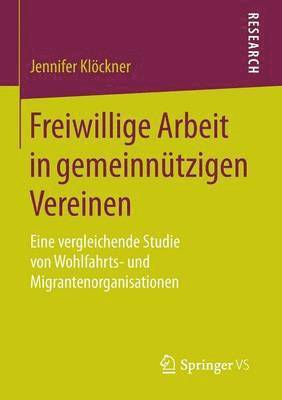 bokomslag Freiwillige Arbeit in gemeinntzigen Vereinen