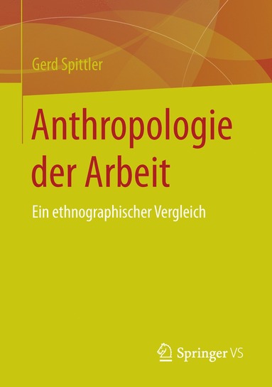 bokomslag Anthropologie der Arbeit