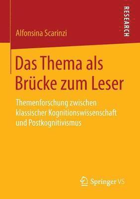 Alfonsina Scarinzi - Das Thema als Brücke zum Leser, Häftad