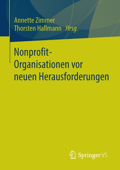 bokomslag Nonprofit-Organisationen vor neuen Herausforderungen