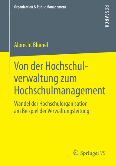 bokomslag Von der Hochschulverwaltung zum Hochschulmanagement