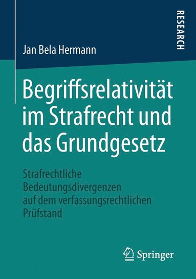 bokomslag Begriffsrelativitt im Strafrecht und das Grundgesetz