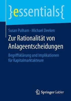 bokomslag Zur Rationalitt von Anlageentscheidungen