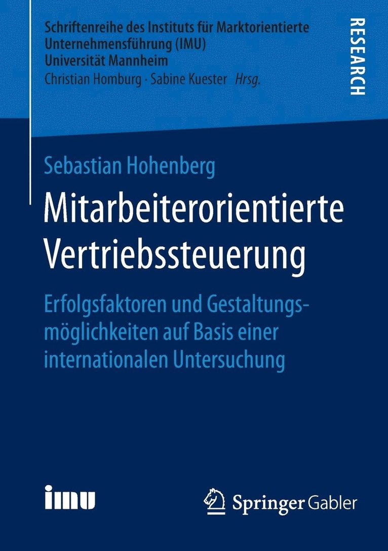 Mitarbeiterorientierte Vertriebssteuerung 1