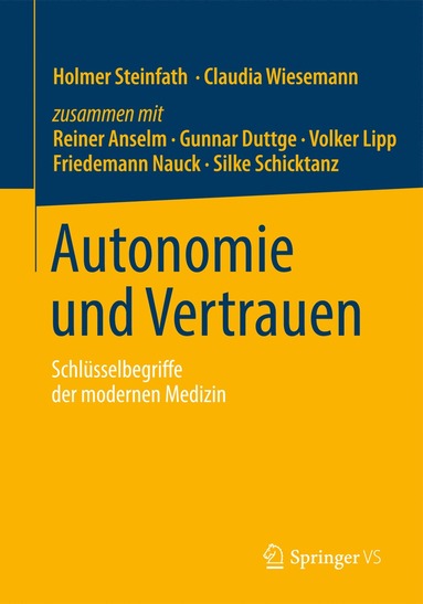 bokomslag Autonomie und Vertrauen