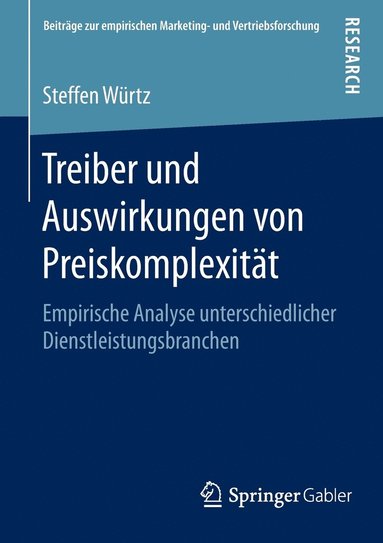 bokomslag Treiber und Auswirkungen von Preiskomplexitt