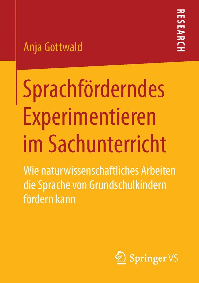 Anja Gottwald - Sprachförderndes Experimentieren im Sachunterricht, Häftad