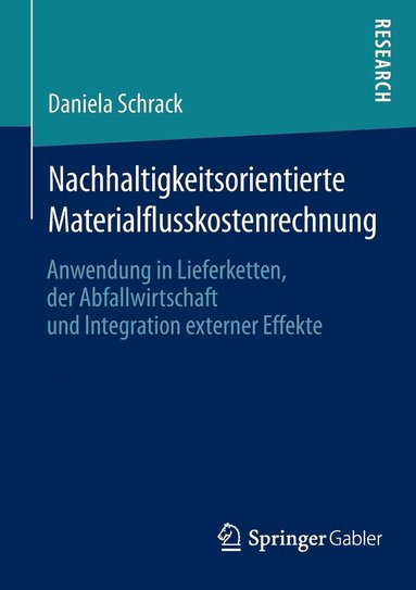 bokomslag Nachhaltigkeitsorientierte Materialflusskostenrechnung