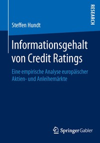 bokomslag Informationsgehalt von Credit Ratings