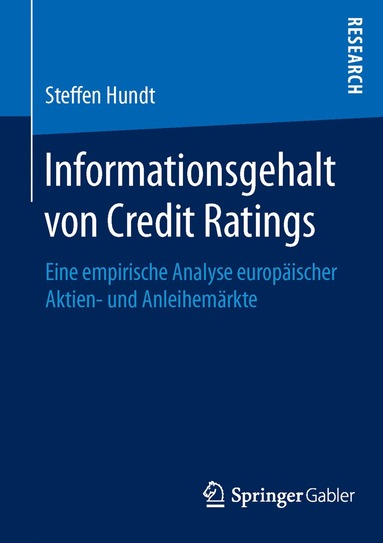 bokomslag Informationsgehalt von Credit Ratings