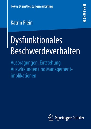 Katrin Plein - Dysfunktionales Beschwerdeverhalten, Häftad