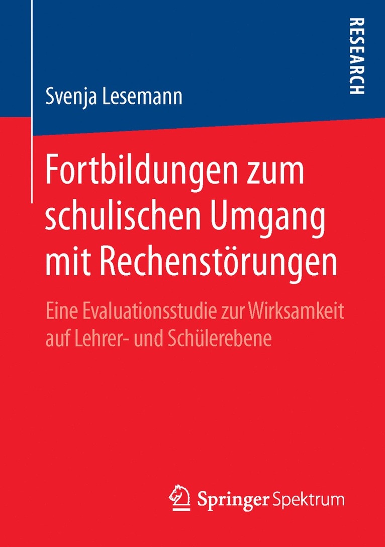Svenja Lesemann - Fortbildungen zum schulischen Umgang mit Rechenstörungen, Häftad