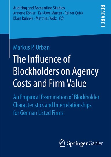 Markus P. Urban - Influence of Blockholders on Agency Costs and Firm Value, Häftad