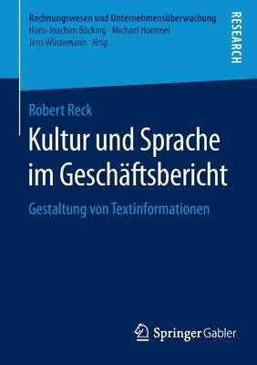 Kultur und Sprache im Geschftsbericht 1