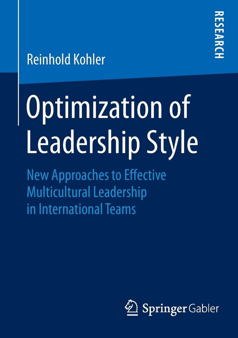 Reinhold Kohler - Optimization of Leadership Style, Häftad
