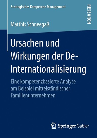 bokomslag Ursachen und Wirkungen der De-Internationalisierung