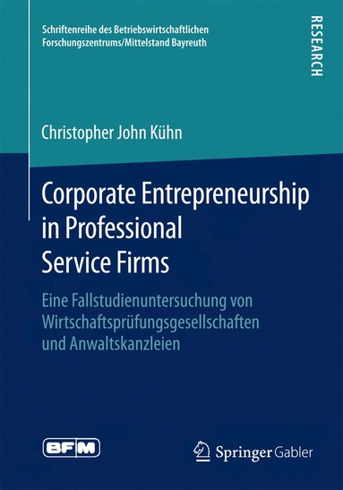 bokomslag Corporate Entrepreneurship in Professional Service Firms