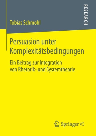 bokomslag Persuasion unter Komplexitätsbedingungen