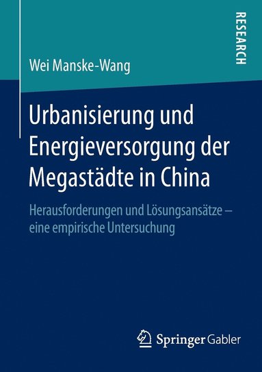 bokomslag Urbanisierung und Energieversorgung der Megastdte in China