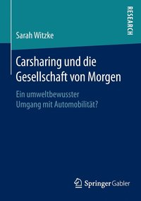 bokomslag Carsharing und die Gesellschaft von Morgen