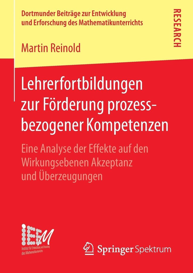 Martin Reinold - Lehrerfortbildungen zur Förderung prozessbezogener Kompetenzen, Häftad