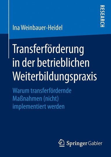 bokomslag Transferfrderung in der betrieblichen Weiterbildungspraxis