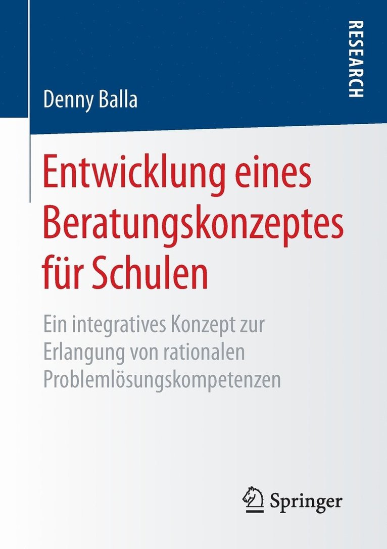 Denny Balla - Entwicklung eines Beratungskonzeptes für Schulen, Häftad