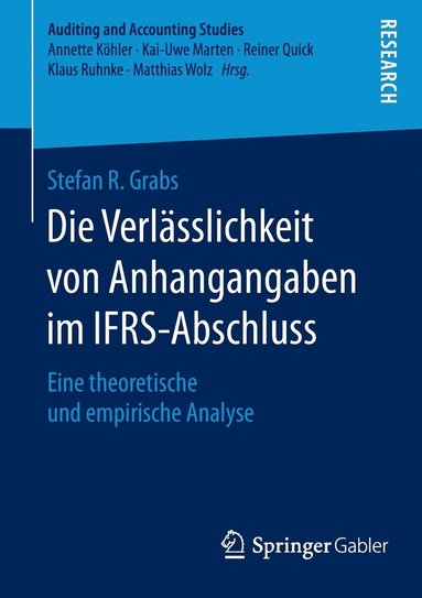 bokomslag Die Verlsslichkeit von Anhangangaben im IFRS-Abschluss