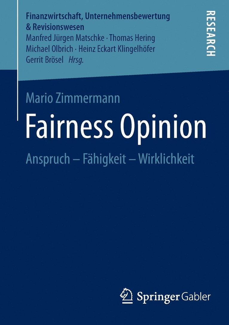 Fairness Opinion 1