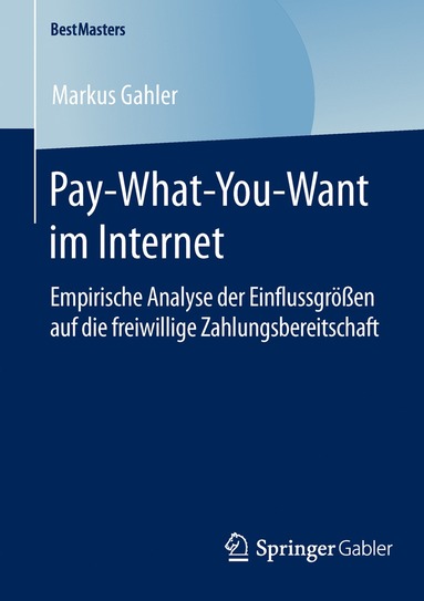 bokomslag Pay-What-You-Want im Internet