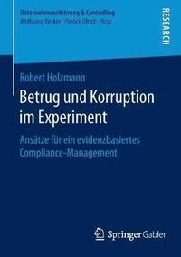 bokomslag Betrug und Korruption im Experiment
