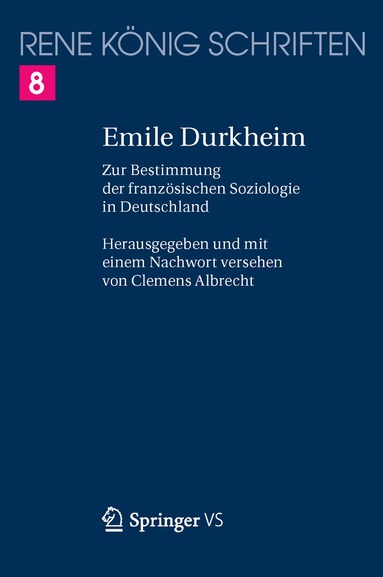 René König, Clemens Albrecht - Emile Durkheim, Häftad