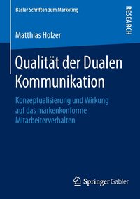 bokomslag Qualitt der Dualen Kommunikation