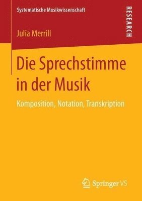 Die Sprechstimme in der Musik