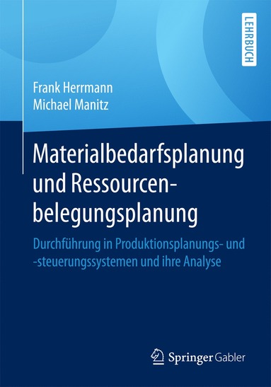 bokomslag Materialbedarfsplanung und Ressourcenbelegungsplanung