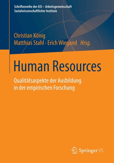 Christian König, Matthias Stahl, Erich Wiegand - Human Resources, Häftad