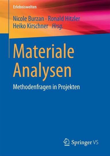 Nicole Burzan, Ronald Hitzler, Heiko Kirschner - Materiale Analysen, Häftad