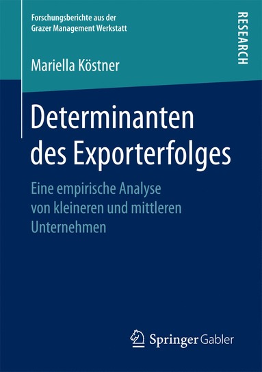 bokomslag Determinanten des Exporterfolges