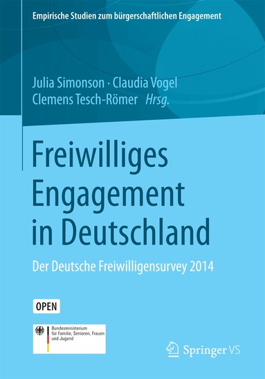Julia Simonson, Claudia Vogel, Clemens Tesch-Römer - Freiwilliges Engagement in Deutschland, Häftad