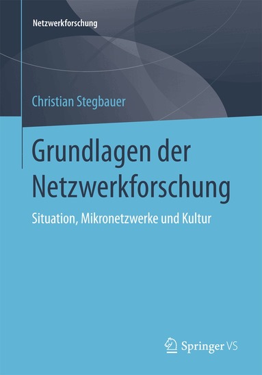 Christian Stegbauer - Grundlagen der Netzwerkforschung, Häftad