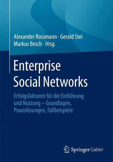 bokomslag Enterprise Social Networks