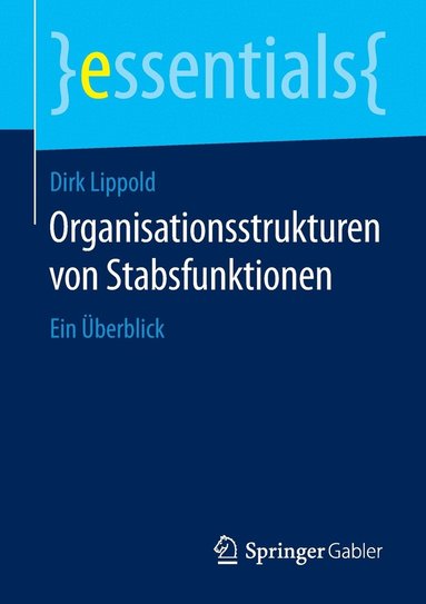 bokomslag Organisationsstrukturen von Stabsfunktionen