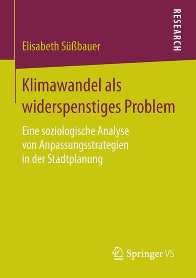 bokomslag Klimawandel als widerspenstiges Problem