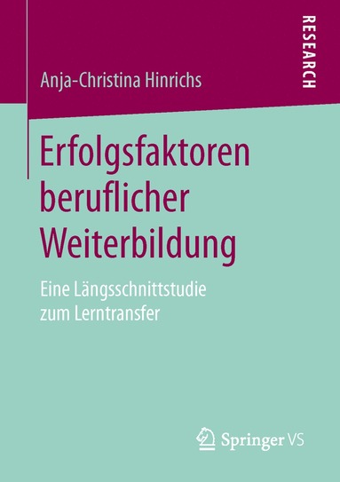 bokomslag Erfolgsfaktoren beruflicher Weiterbildung