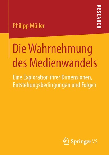 bokomslag Die Wahrnehmung des Medienwandels